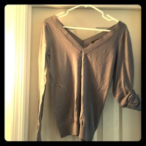 Deep V neck cotton sweater from Club Monaco